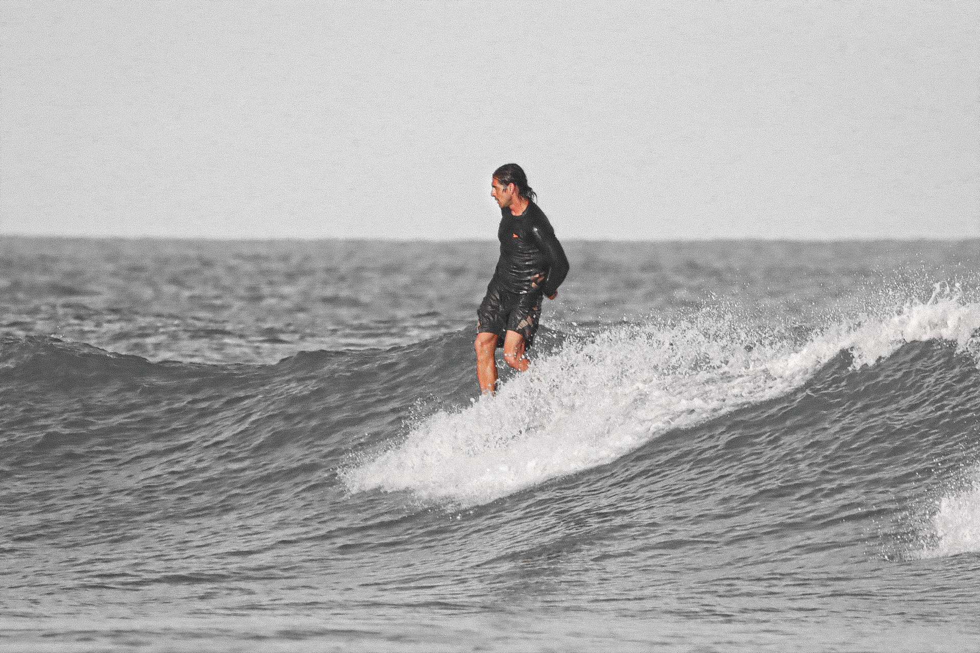 Longboard noseride at Playa Santa Teresa — soulful, controlled glide